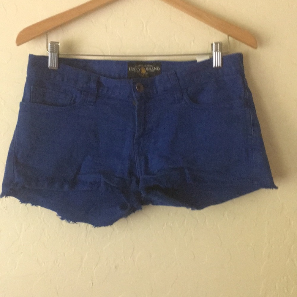 Blue jean shorts